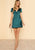 Deep V Neck Satin Dress