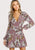 Surplice Wrap Floral Dress