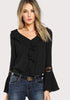 Ruffle Neck Top