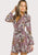 Surplice Wrap Floral Dress