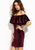 Burgundy Velvet Dress