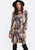 Paisley Print Trapeze Dress