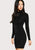 Turtle Neck Sheath Dress