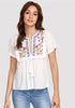 Embroidery Tassel Top