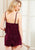 Scalloped Trim Velvet Cami