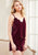 Scalloped Trim Velvet Cami