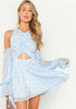 Cold Shoulder Chiffon Dress