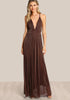 Deep V Neck Maxi Dress