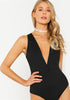 Plunge Neck Bodysuit