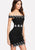 Lace Trim Bardot Dress