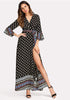 Tribal Print Maxi Dress