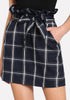 Ruffle Plaid Skirt