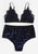 Navy Velvet Triangle Lingerie