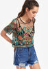 Botanical Embroidered Top