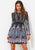 Tribal Print Skater Dress