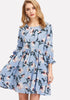 Floral Print Smock Dress