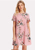 Flower Print Swing Dress