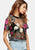 Transparent Floral Mesh Blouse