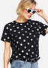 Tops Silver Polka Dot Tee