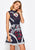 Mixed Print Jacquard Dress